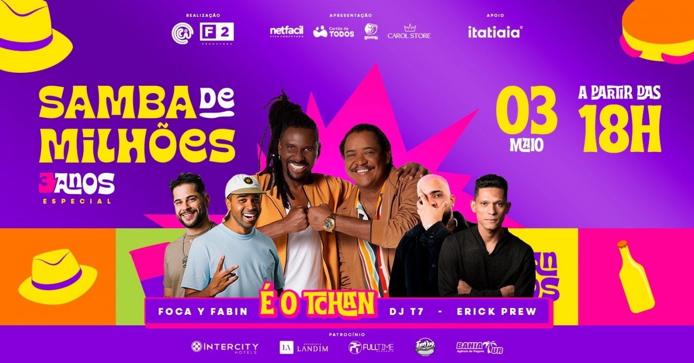 SAMBA DE MILHÕES | É o Tchan ! 3 anos