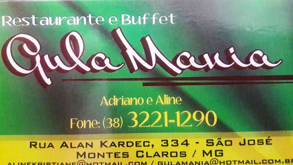 Restaurante Gula Mania-Montes Claros